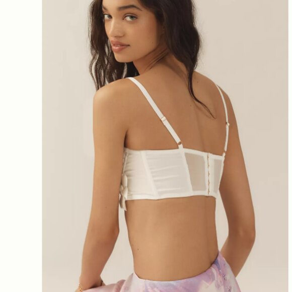 Brand New By Anthropologie Appliqué Corset Top - Picture 2 of 6